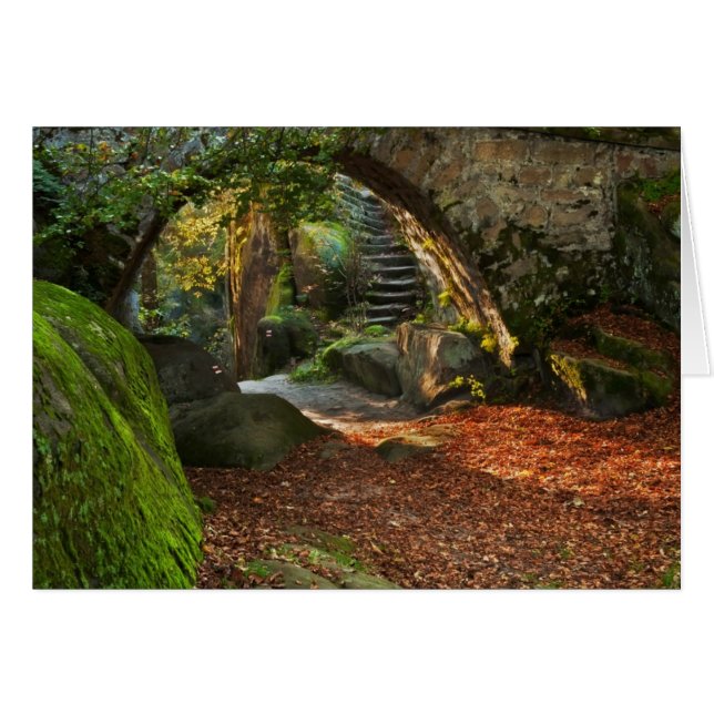 Vacker höstscen hälsningskort (Framsidan Horizontal)