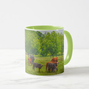 Vacker hov Katt Pasture Farm Art Mugg