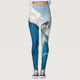 Vacker Huge Whale Leggings