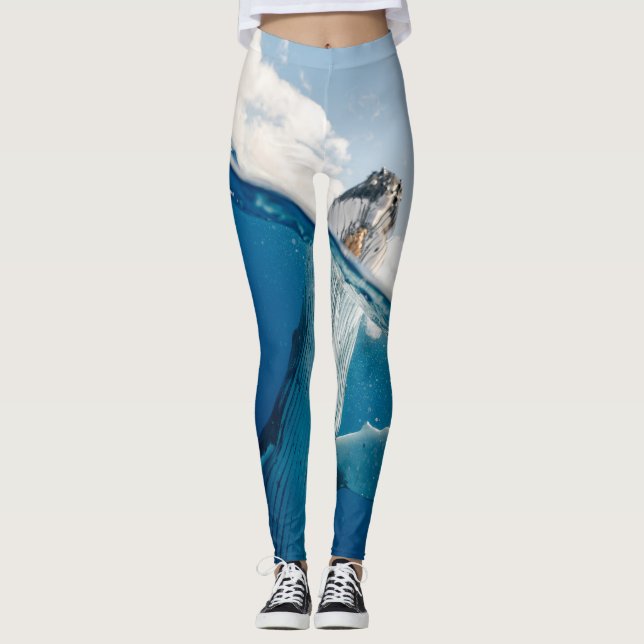 Vacker Huge Whale Leggings (Framsida)