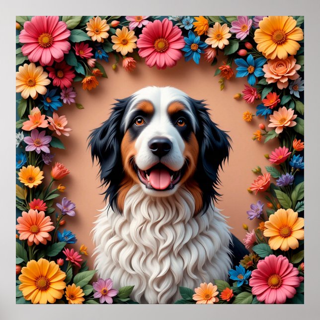 Vacker hundporträtt poster (Framsidan)