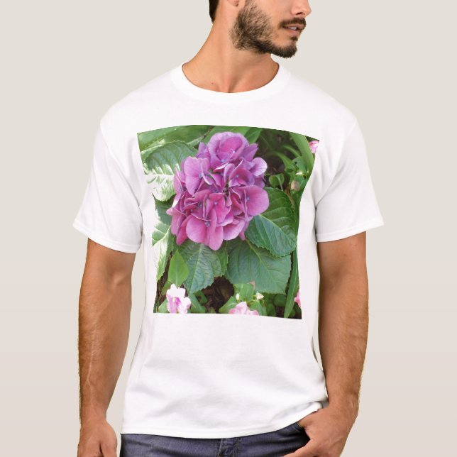 Vacker Hydrangea T Shirt (Framsida)