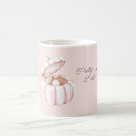 Vacker i rosa bandpumpa pärl kaffemugg