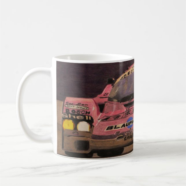 Vacker i rosa kaffemugg (Vänster)