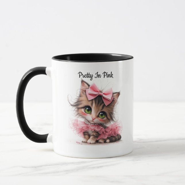 Vacker i rosa. – Kattunge mugg (Vänster)