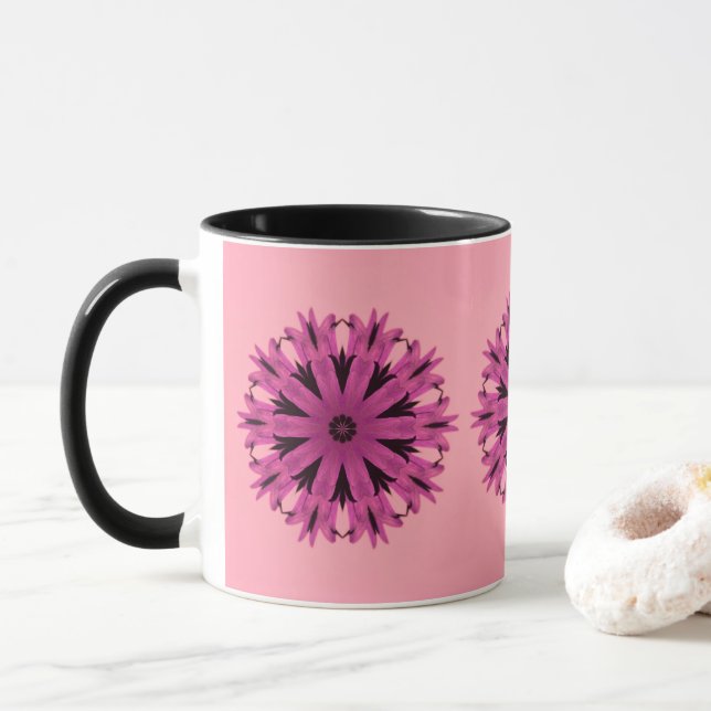 Vacker i rosa mugg (Med munk)