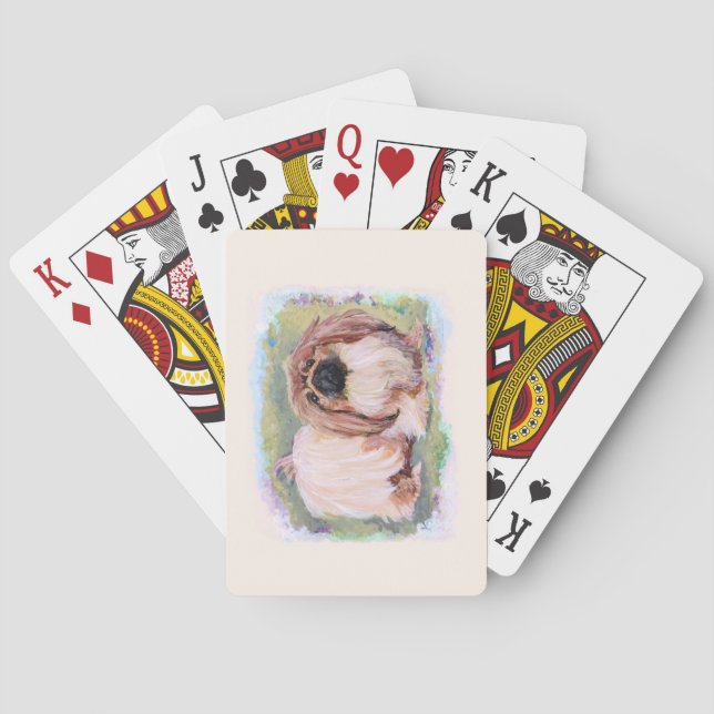 Vacker i rosa spel kort (Baksidan)