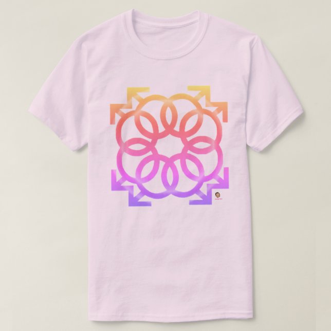 "Vacker i ROSA"  URBLEKT T-Shirt (Design framsida)