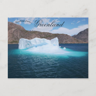 Vacker Iceberg Aappilattoq Greenlanad Vykort