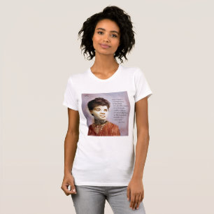 Vacker Ida B Wells Akvarellporträtt Kvinnor T Shirt