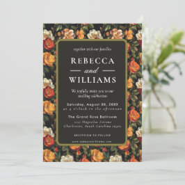 Vacker inbjudan till bröllopsmöte i Botaniska Ro