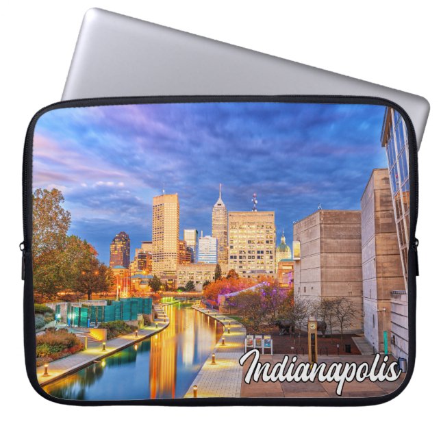 Vacker Indianapolis, Indiana, USA Laptop Fodral (Framsidan)