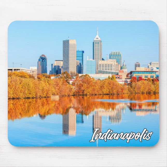 Vacker Indianapolis, Indiana, USA Musmatta (Framsidan)