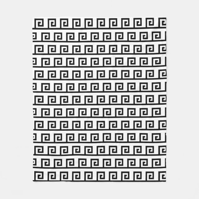 Vacker Inka-geometrisk mönstrad filt i fleece (Framsidan)