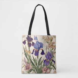 Vacker Iris Flower Blooms Tygkasse
