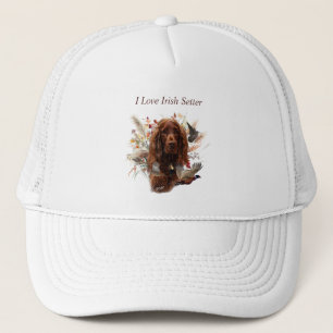 Vacker Irish Red Setter Keps