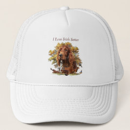 Vacker Irish Red Setter Keps