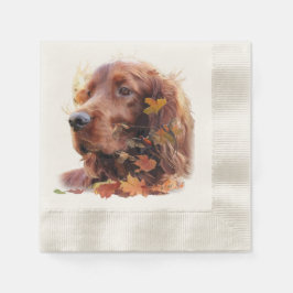 Vacker Irish Red Setter Pappersservett