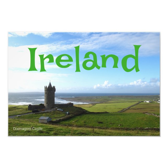 Vacker Irland Doonagore Slott Vägg Poster (Framsidan)