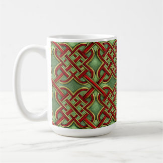 VACKER IRLÄNDSK CELTISK KNUT KAFFEMUGG