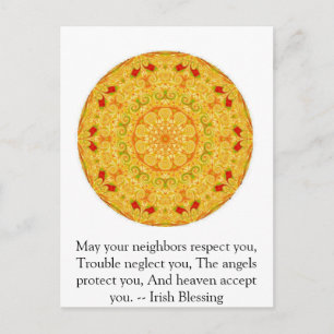 Vacker irländsk välsignelse - IRLAND Vykort
