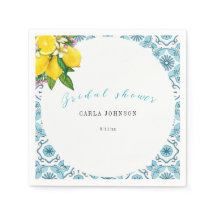 Vacker italiensk kakel och bröllopsdusch i kalk