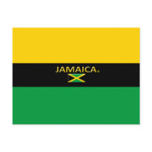 Vacker Jamaica Flagga Färger vykort
