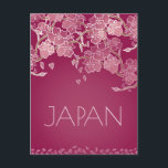 Vacker Japan Sakura Flower Hand Illustrated Vykort<br><div class="desc">Fira din tid i Japan med dessa vackra handillustrerade Sakura-vykort. Perfekt för att dela med vänner eller sälja på din turistbutik!</div>