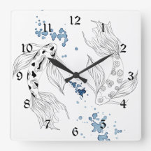 Vacker japansk koi Fish Swimming