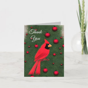 Vacker jul Red Cardinal Tack Kort