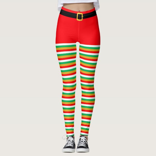 Vacker jul tomte randig byxa (Framsida)