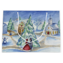 Vacker Julby Väska i Gammal Stil