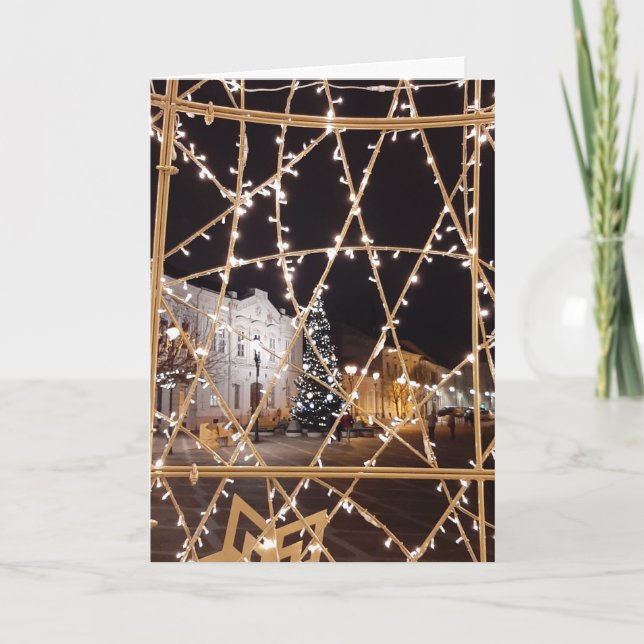 Vacker juldesign tom kort (Framsida)