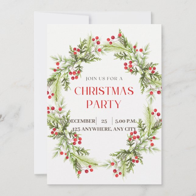 Vacker julkort tack kort (Framsida)