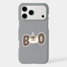 Vacker kaffe & Halloween-uggla iPhone-fodral