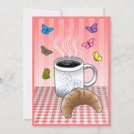 Vacker kaffetid kort