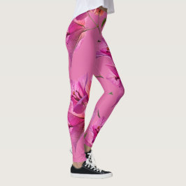 Vacker Kagoj Phool Pappersblomma Botanisk Flora Leggings