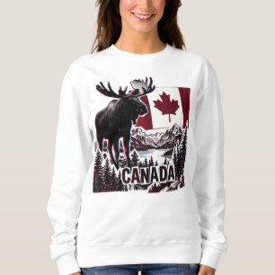 Vacker Kanada. Kanadensisk flagga. Kanadensisk älg T Shirt
