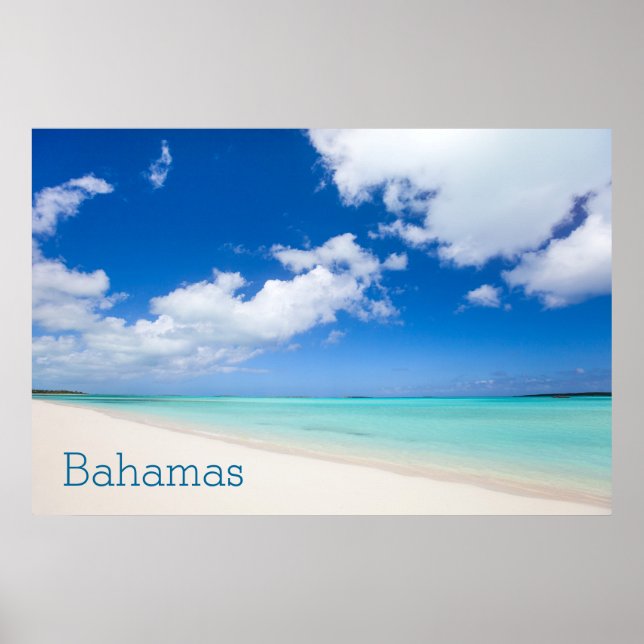 Vacker karibisk strand poster (Framsidan)