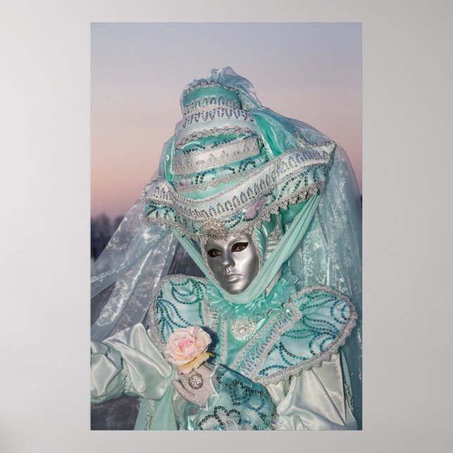 Vacker karnival Costume, Venedig Poster (Framsidan)