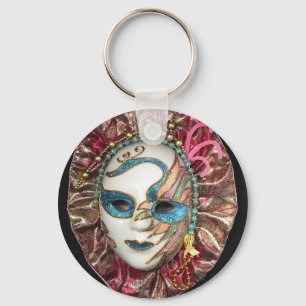 Vacker karnival Mask Nyckelring