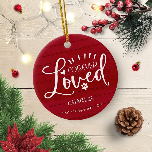 Vacker katt eller hund minnesmärke foto julgransprydnad keramik (Skapare uppladdad)