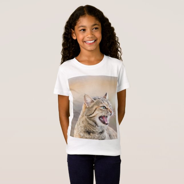 Vacker katt t-shirt (Hel framsida)
