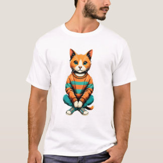 Vacker katt t shirt