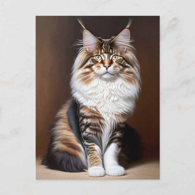 vacker katt vykort (Framsida)