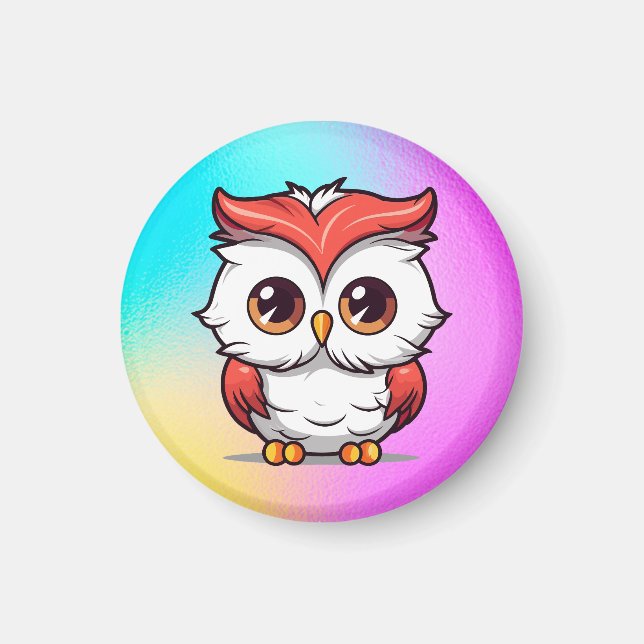 Vacker Kawaii Stil Uggle Tecknad Bild Magnet (Framsidan)