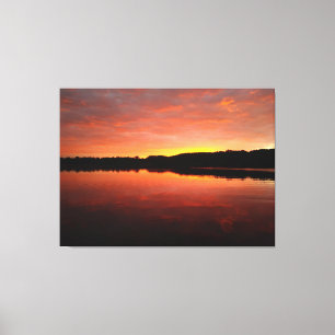Vacker Kensington Sjö på Sunrise Canvas
