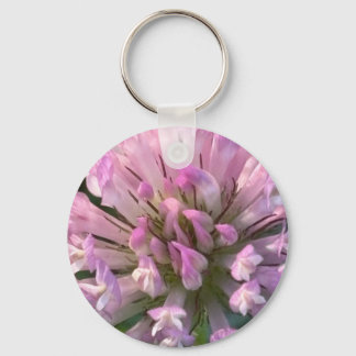 Vacker klöverblomma nyckelring