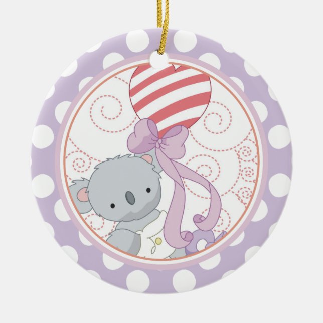 Vacker koala  Baby:s första juldekoration (Framsidan)
