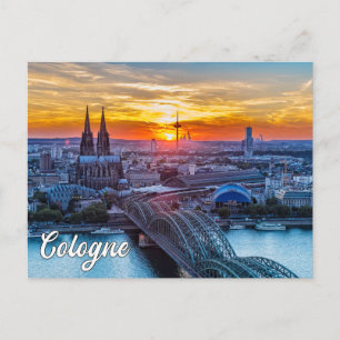 Vacker Köln, Tyskland Vykort